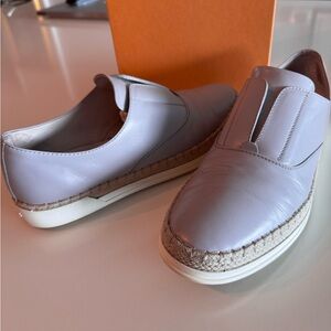 Tod's Women Leather & Raffia Slipper Loafers